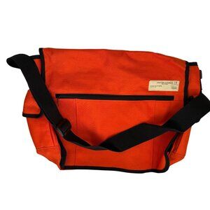 Structure Clothing Co Orange Messenger Bag Adjustable Strap Multiple Bright